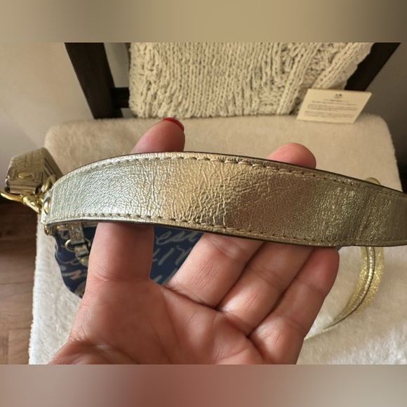 SOLD LIVE! RARE Coach 2012 Blue Satin Canvas 1941 Shoulder/Crossbody Bag - NWOT - Picture 6 of 9